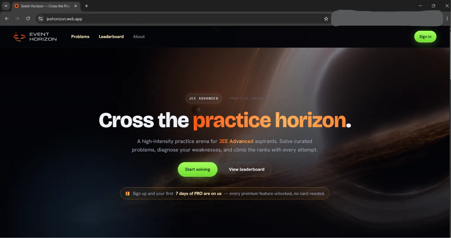 JEE Horizon: AI E-Learning Platform